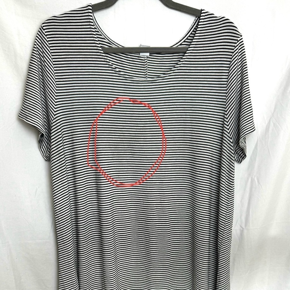 Old Navy Women’s TALL Black/White Striped Dress Size XL TALL - Picture 8 of 9
